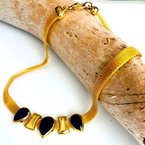 Vintage Unique Mesh necklace 🖤 - Picture 1 of 10